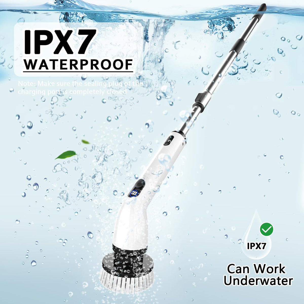 Electric Spin Scrubber — Cordless Bathroom Cleaner