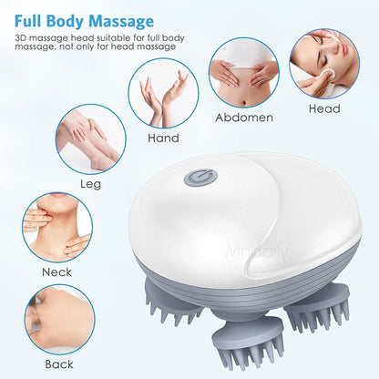 Electric Scalp Massager — Stress Relief & Hair Growth