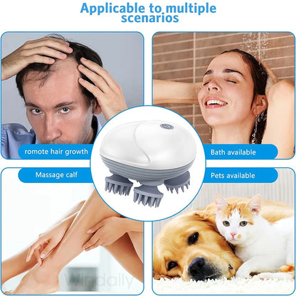 Electric Scalp Massager — Stress Relief & Hair Growth