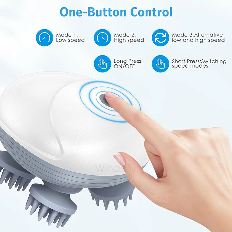Electric Scalp Massager — Stress Relief & Hair Growth